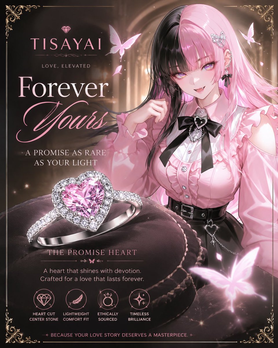 AI Prompt for Luxury Engagement Ring Campaign Poster