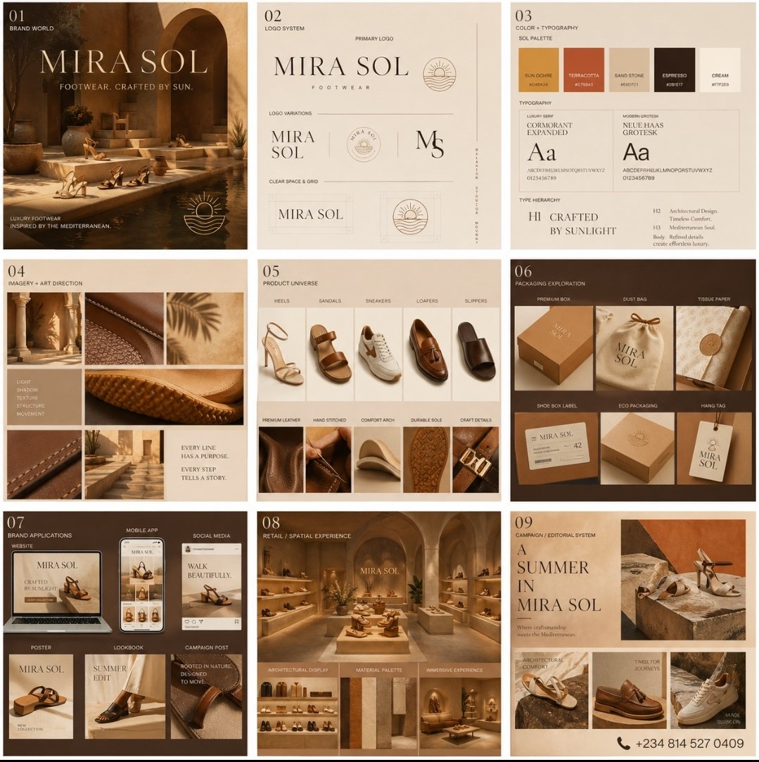 AI Prompt for Luxury Footwear Brand Identity Design