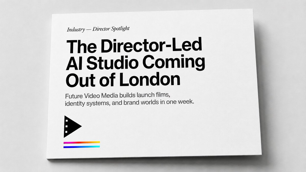 AI Prompt for Minimal Director-Led Studio Cover Design