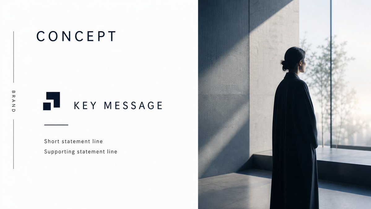 AI Prompt for Minimalist Brand Presentation Template