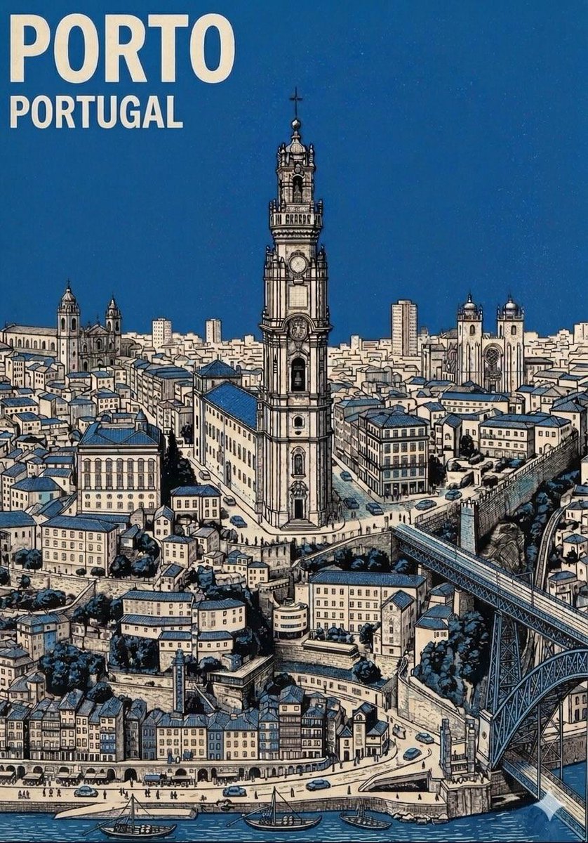 AI Prompt for Minimalist Cityscape Travel Poster