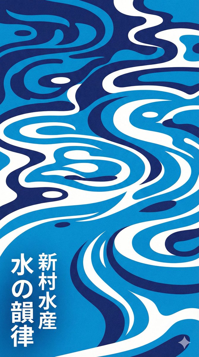AI Prompt for Minimalist Japanese-Style Graphic Design Posters with Water Ripples and Abstract Shapes