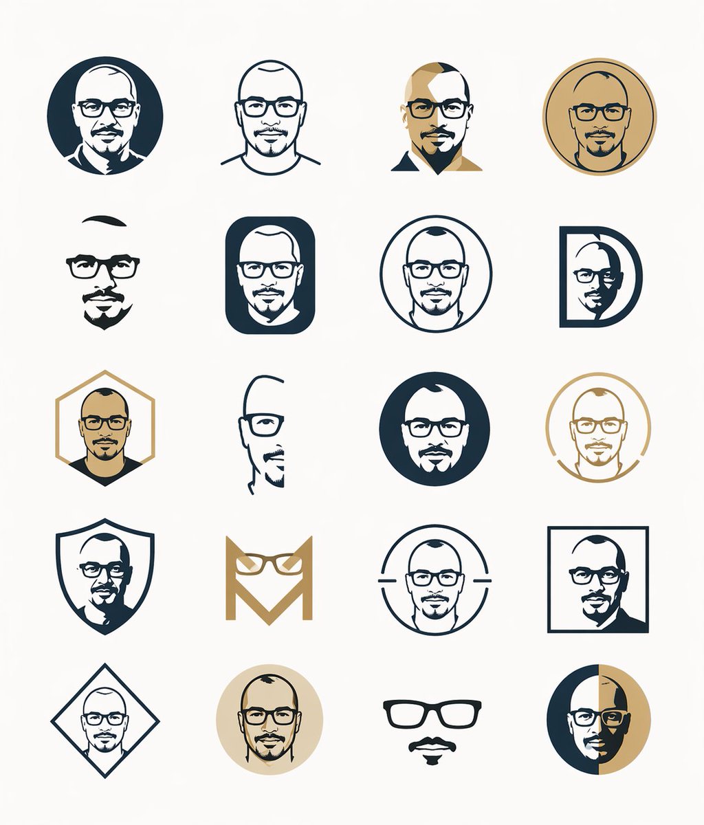 AI Prompt for Minimalist Male Avatar and Logo Icons