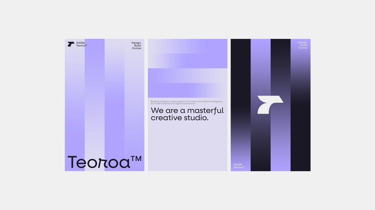 AI Prompt for Minimalist Purple Branding Poster Triptych Vector Art