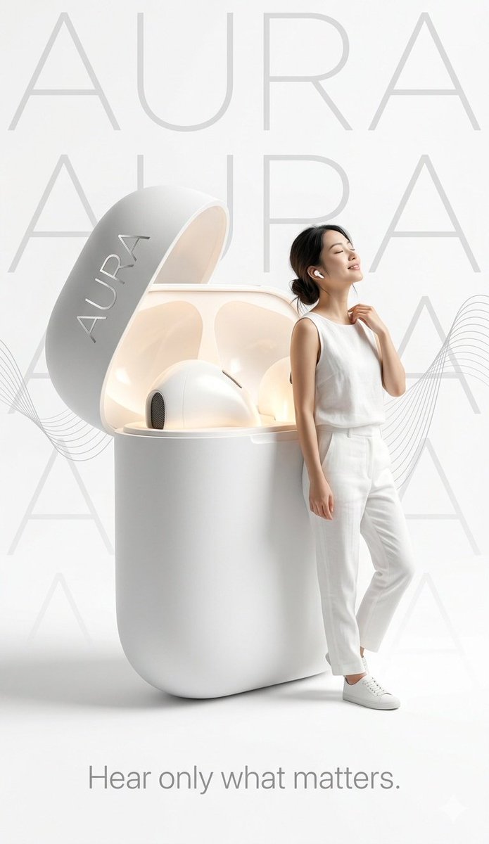 AI Prompt for Minimalist Tech Product Poster with Soft Lighting