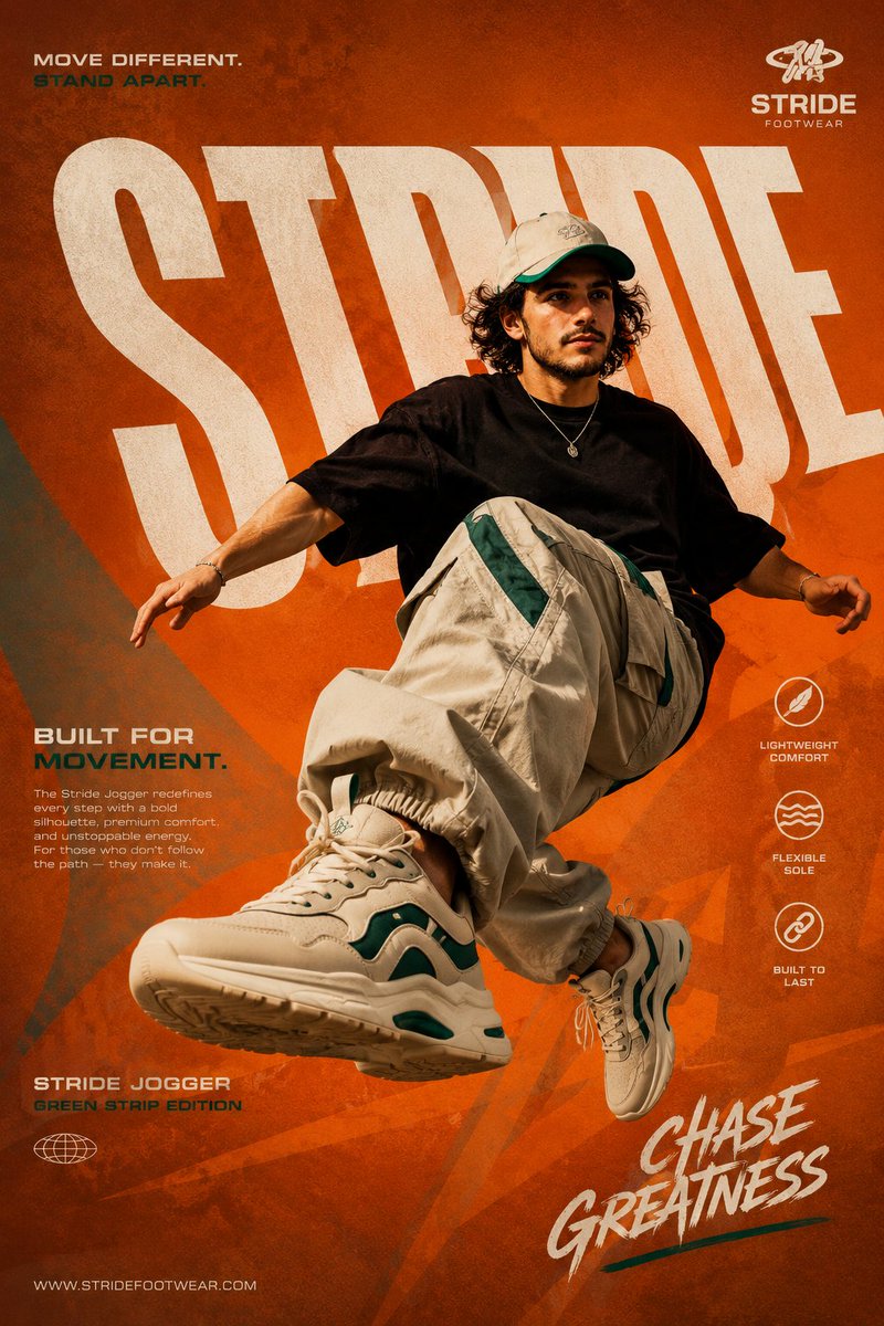 AI Prompt for Modern Athletic Footwear Graphic Design
