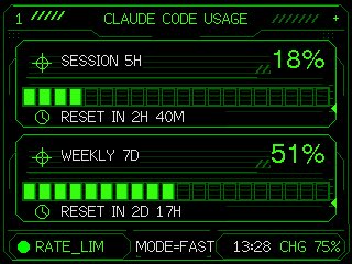 AI Prompt for Neon M5Stack Style Digital Gauge