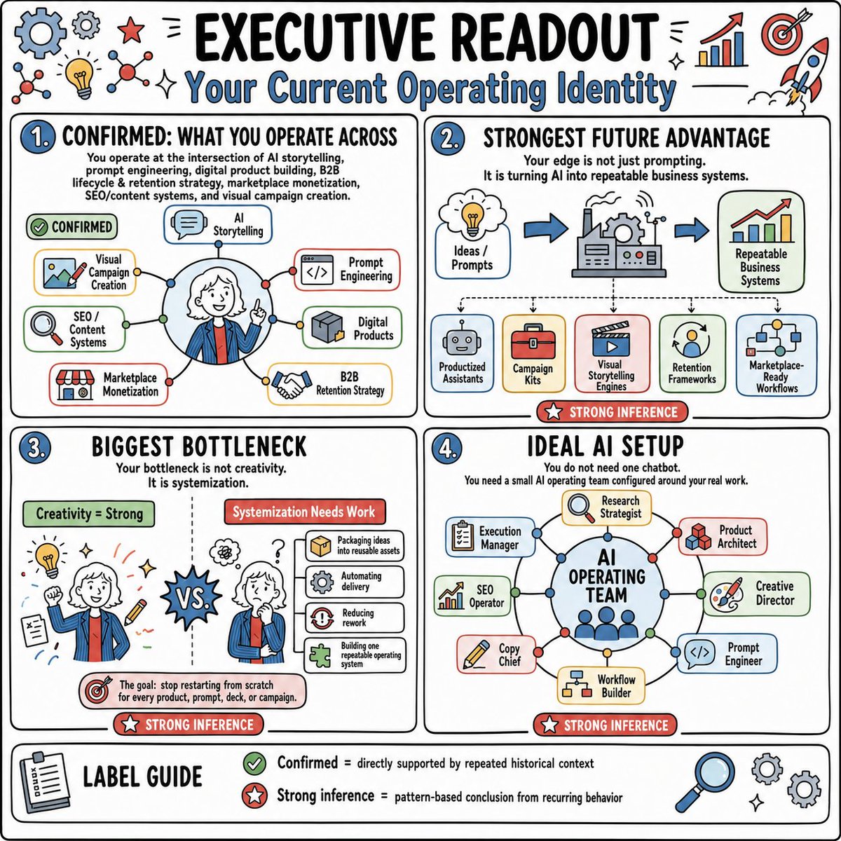 AI Prompt for Personal AI Operating Identity Infographic