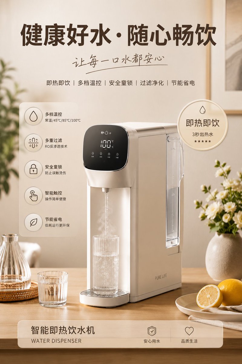 AI Prompt for Professional Home Appliance Poster Design