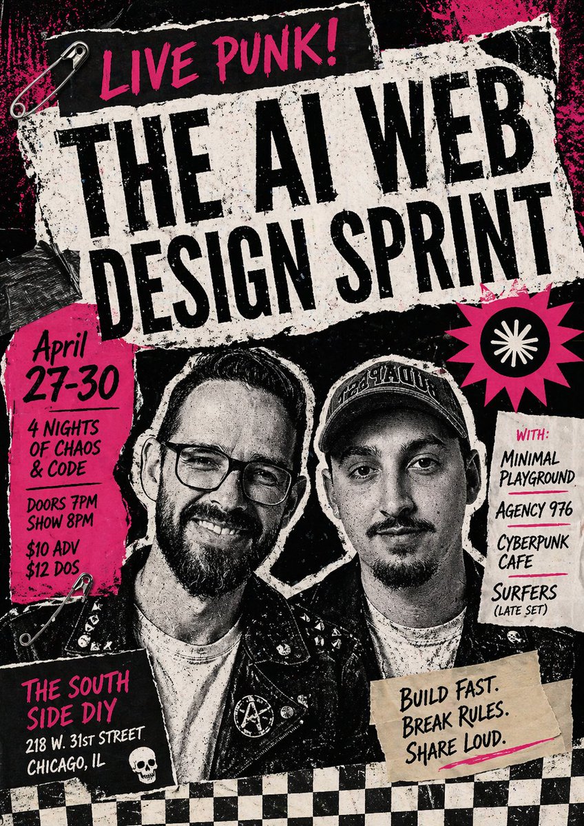 AI Prompt for Punk Rock Event Poster Design