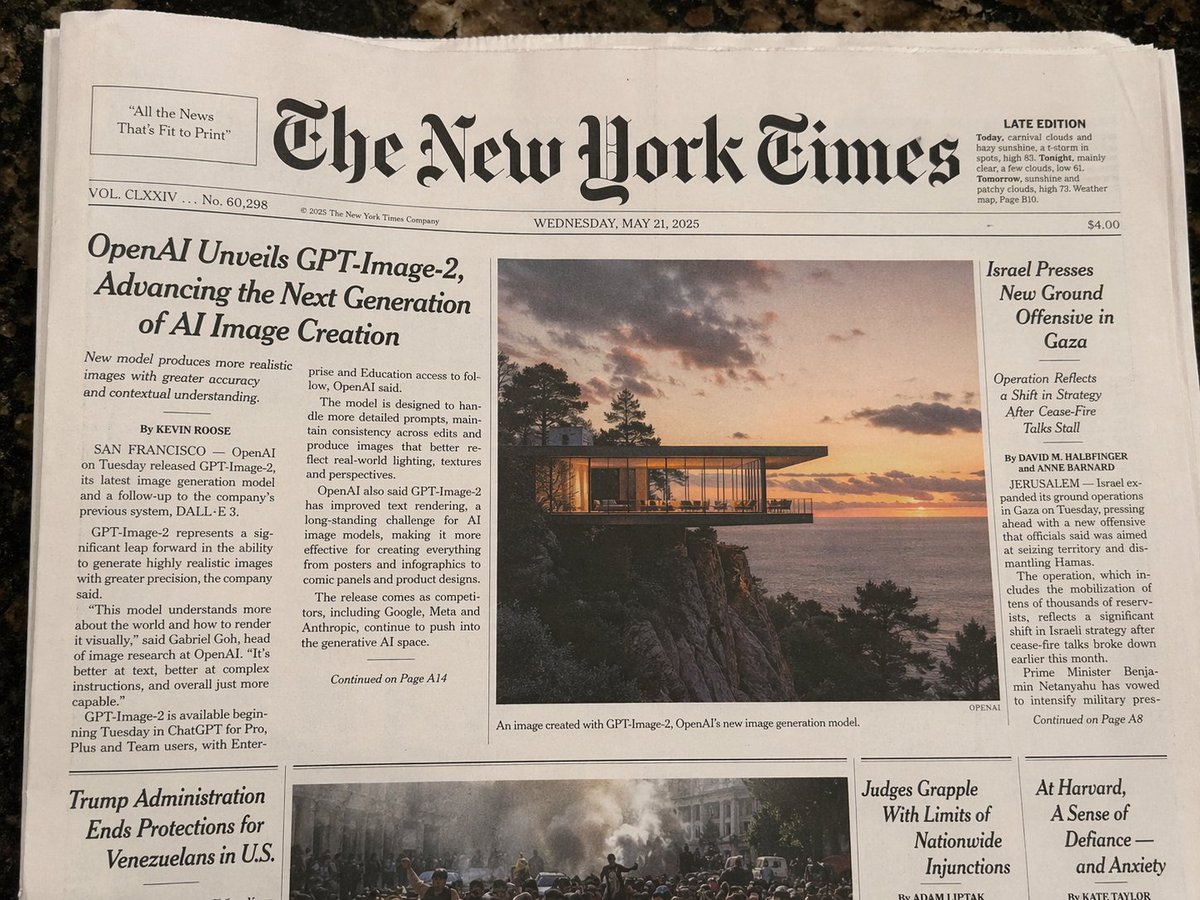 AI Prompt for Realistic Newspaper Front Page