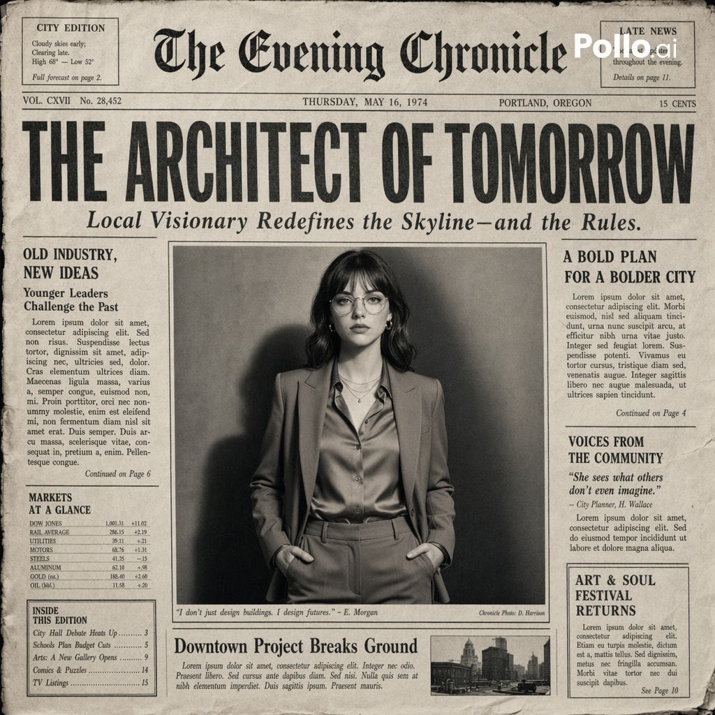 AI Prompt for Realistic Vintage Newspaper Designs with Customizable Headlines