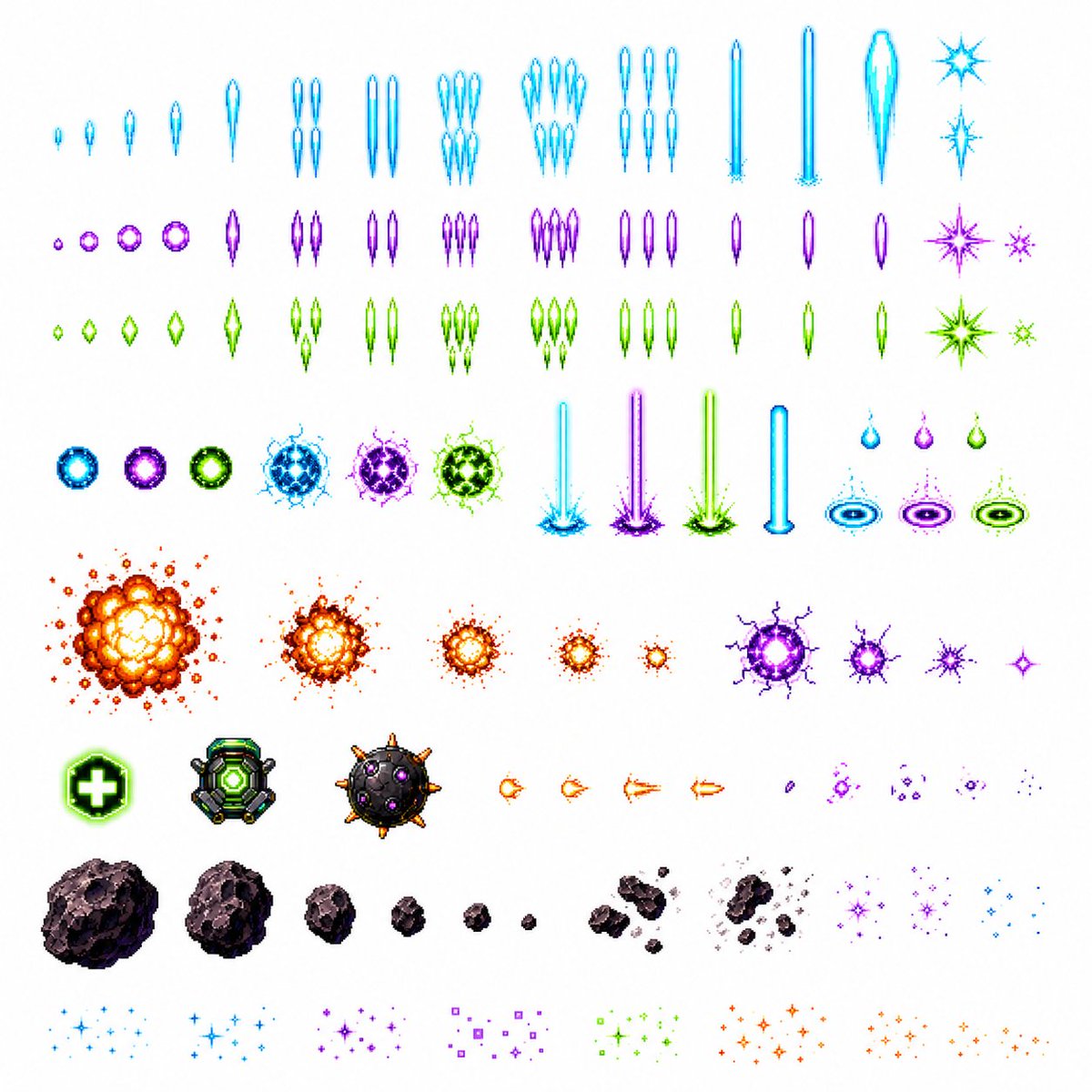 AI Prompt for Retro Pixel Art Space Shooter Assets