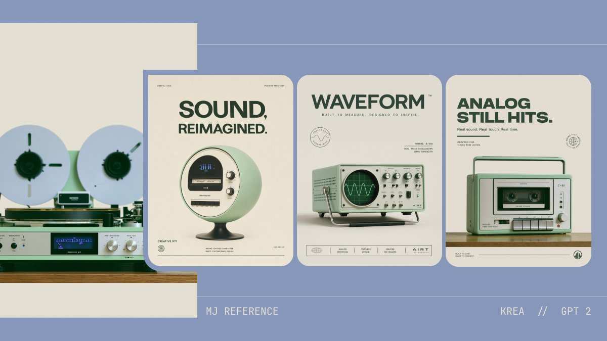 AI Prompt for Retro Tech Design Board