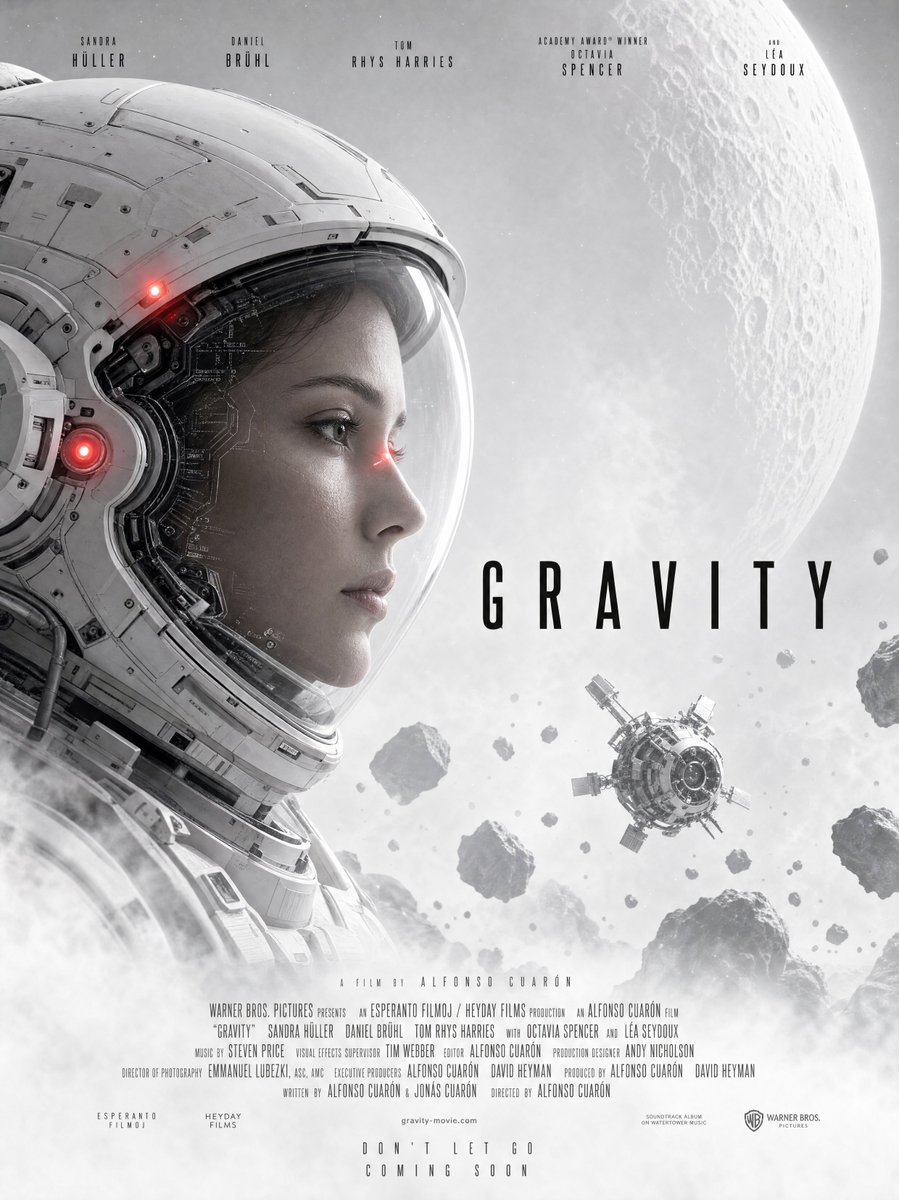 AI Prompt for Sci-Fi Movie Poster Design with Minimalist Typography
