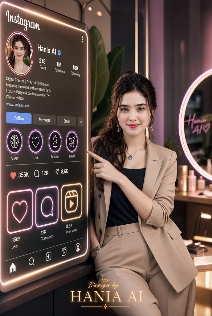 AI Prompt for Social Media Influencer Poster Design