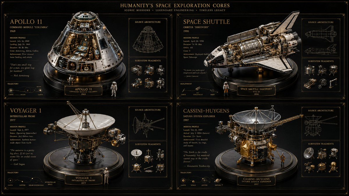 AI Prompt for Space Mission Technical Artifacts Infographic