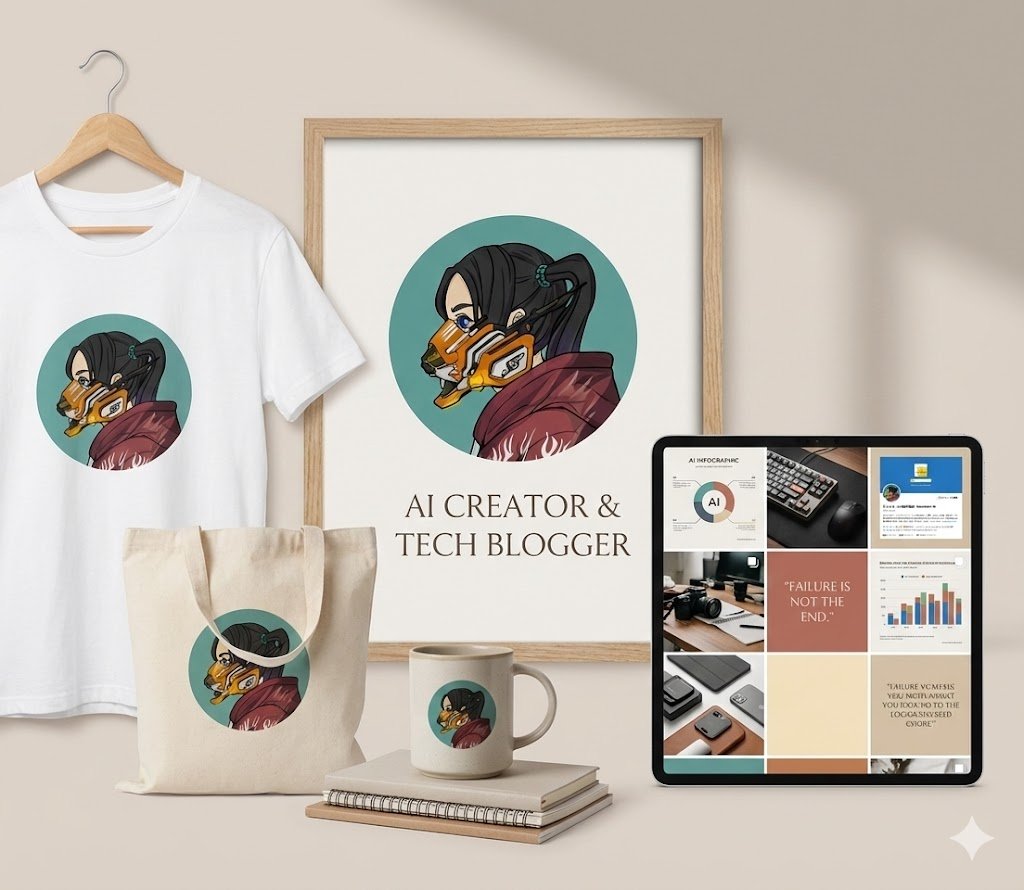AI Prompt for Twitter Profile Mockup Generator - Modern Scandinavian Design