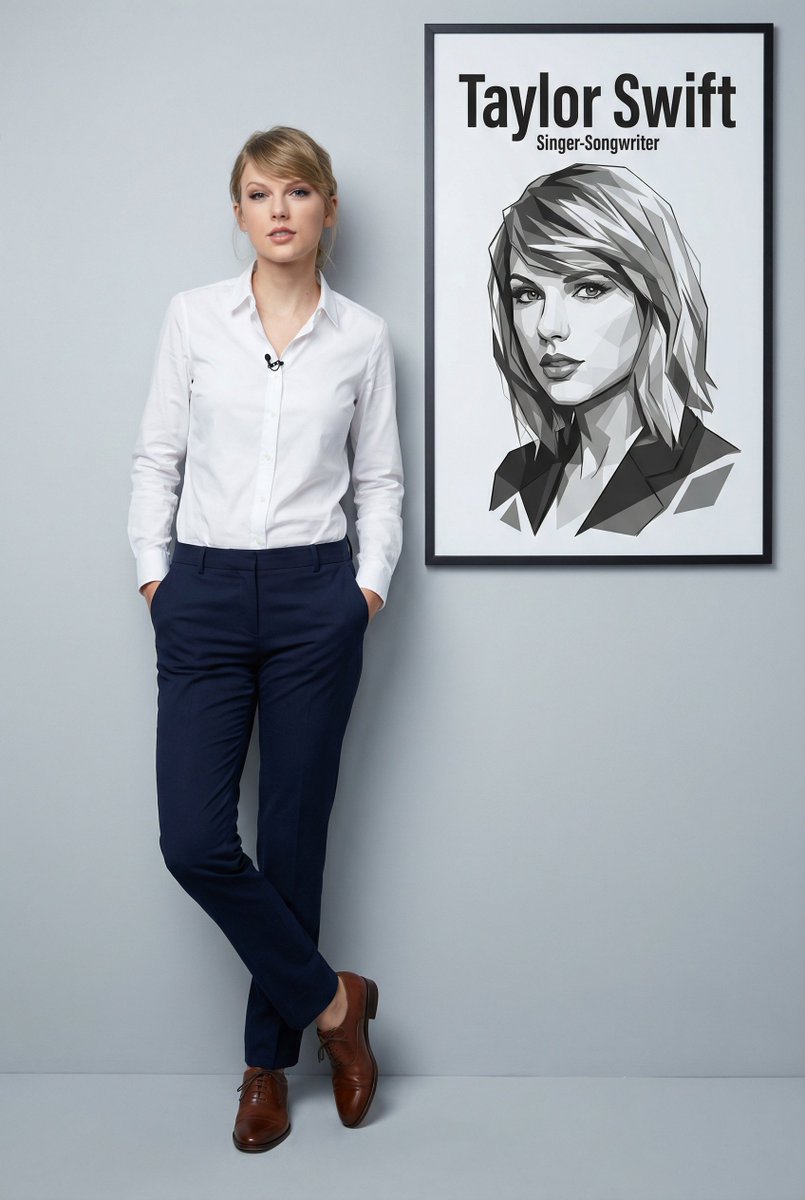 AI Prompt for Ultra-Realistic Full Body Portrait with Graphic Overlay