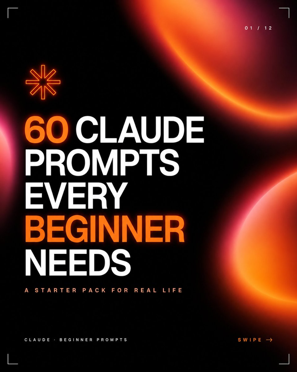 AI Prompt for Unique Social Media Carousels: Bold Black-and-Orange Cyberpunk Headers