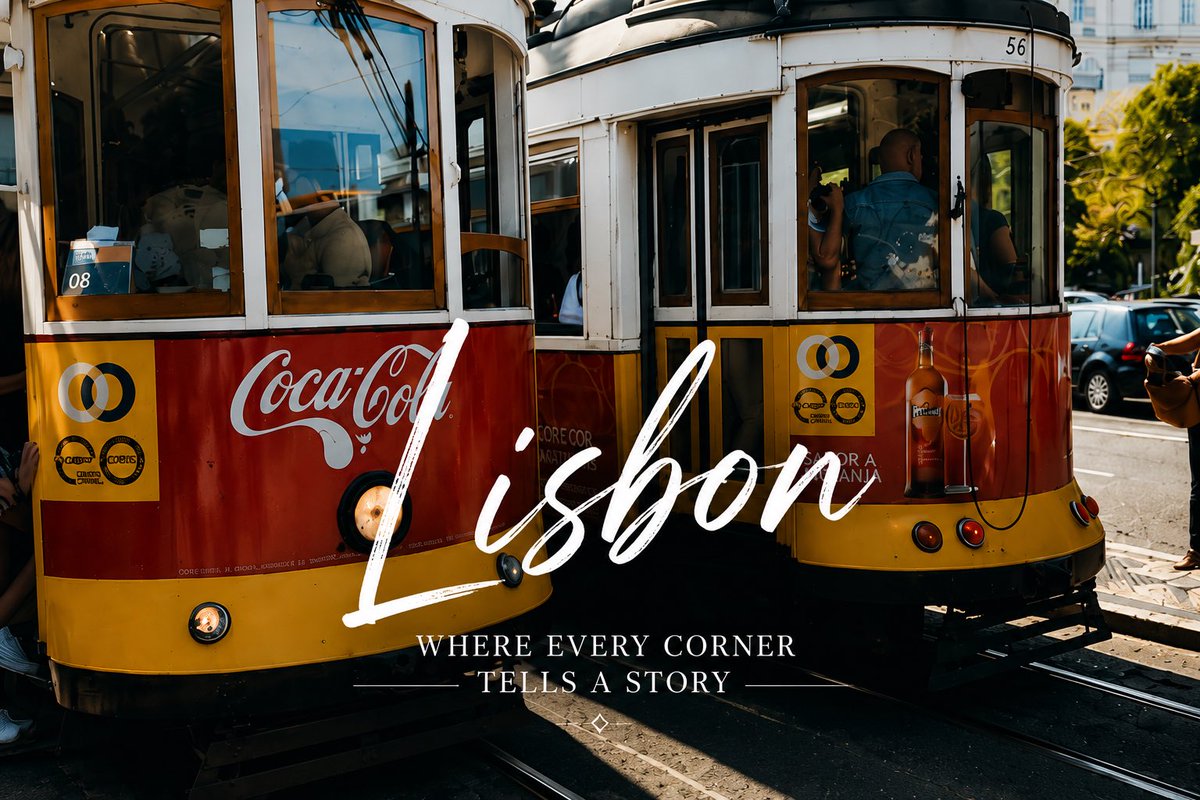 AI Prompt for Vintage Lisbon Tram Tourism Poster with Elegant Typography