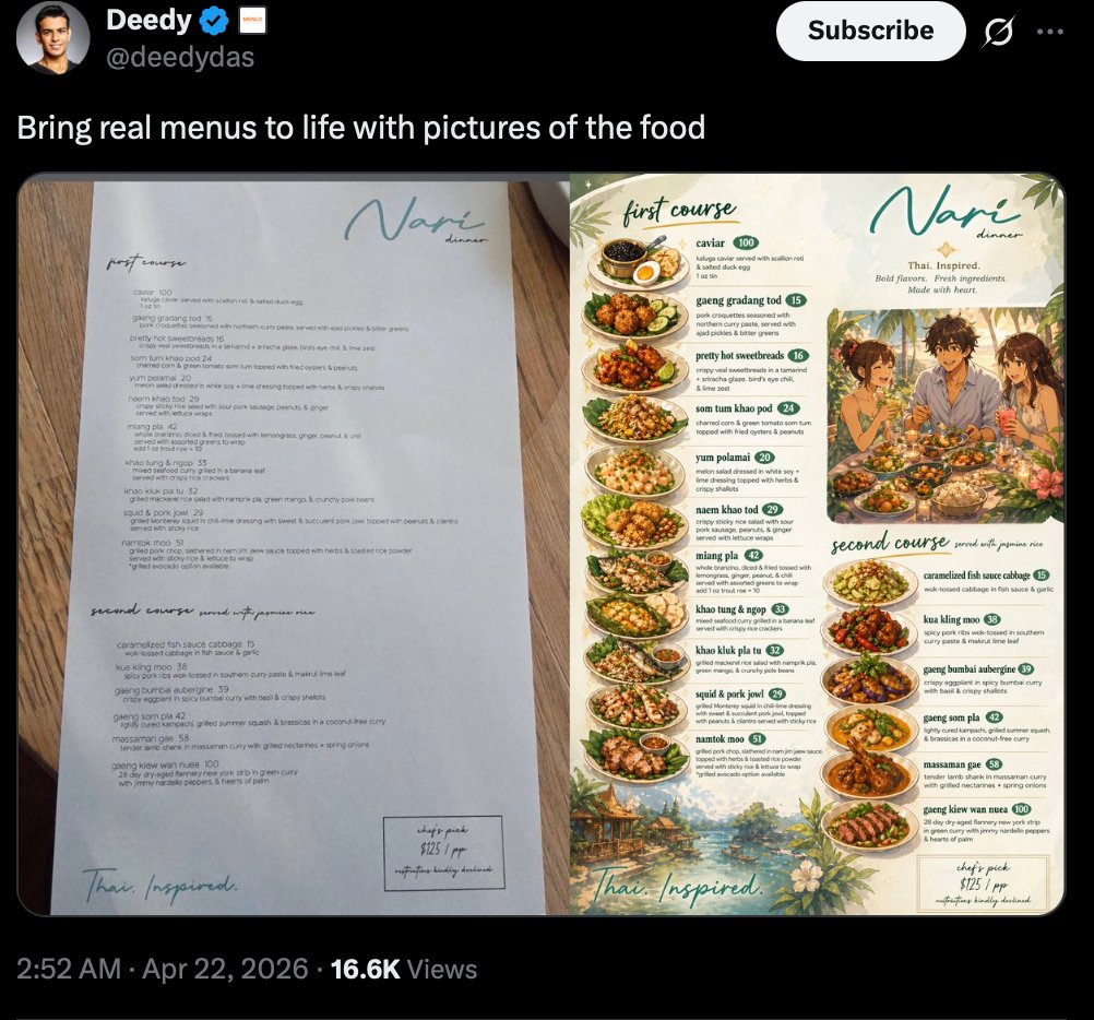 AI Prompt for Viral Social Media Menu Design Before-and-After Comparison