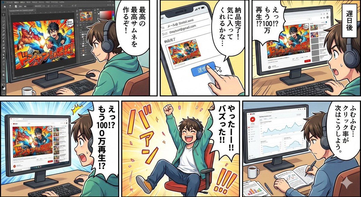 AI Prompt for YouTube Thumbnail Creator Comic Art
