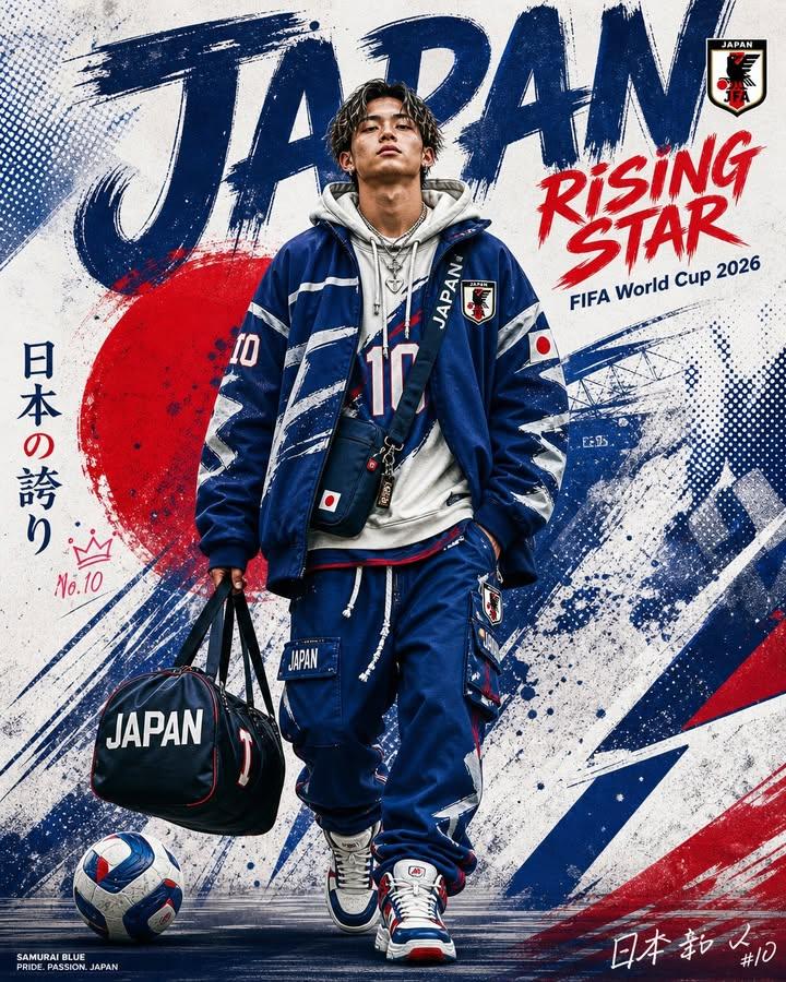 DYNAMIC JAPAN FIFA WORLD CUP POSTER DESIGN