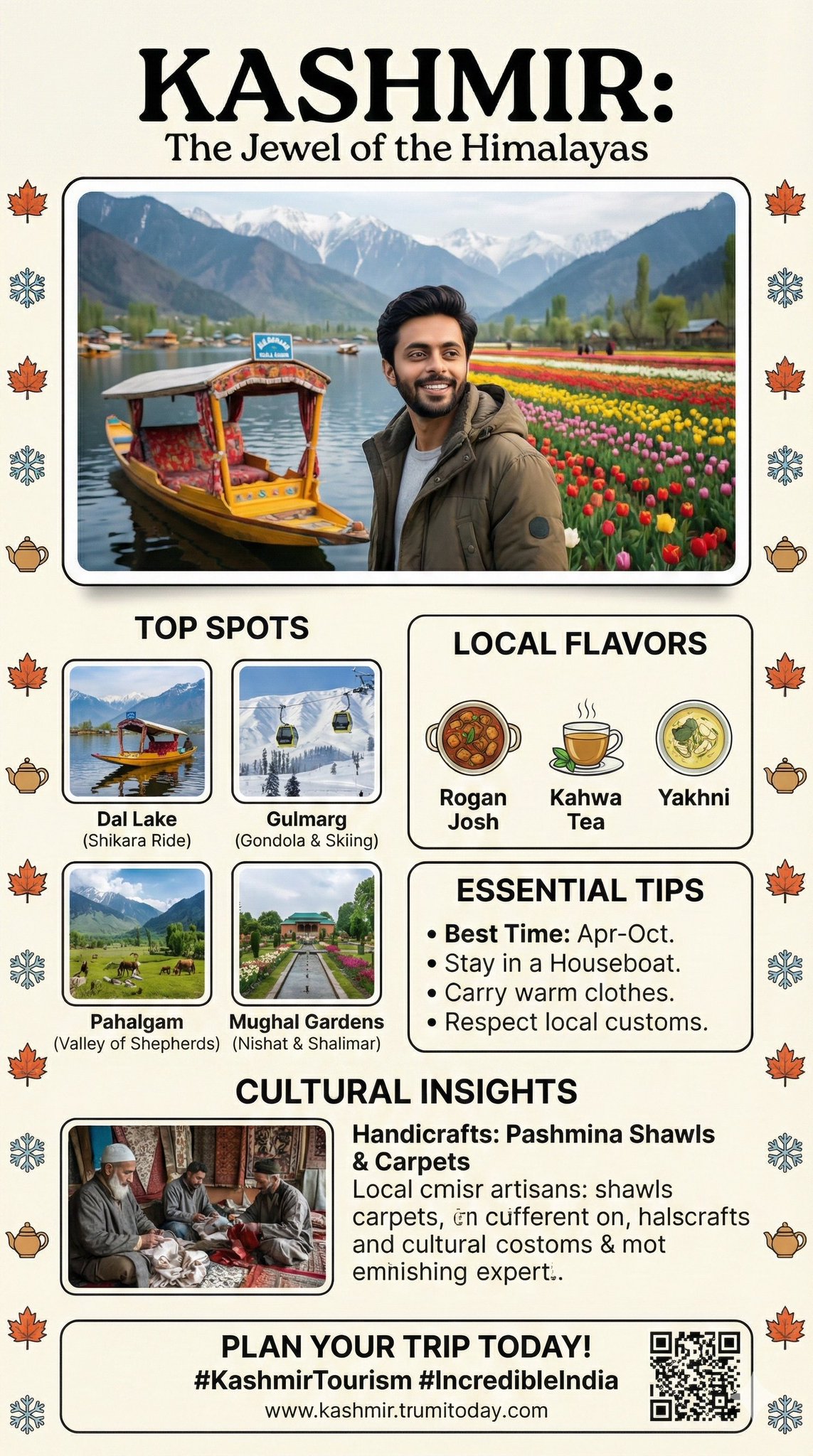 Kashmir Valley Travel Guide Magazine Feature Page