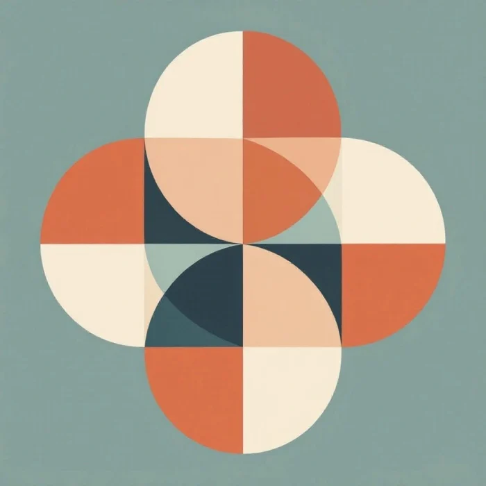 Minimal Geometric T-Shirt Design with Overlapping Circles