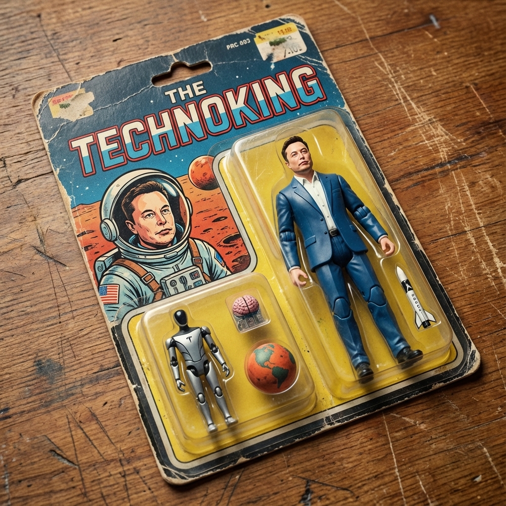 Vintage Action Figure Packaging Design