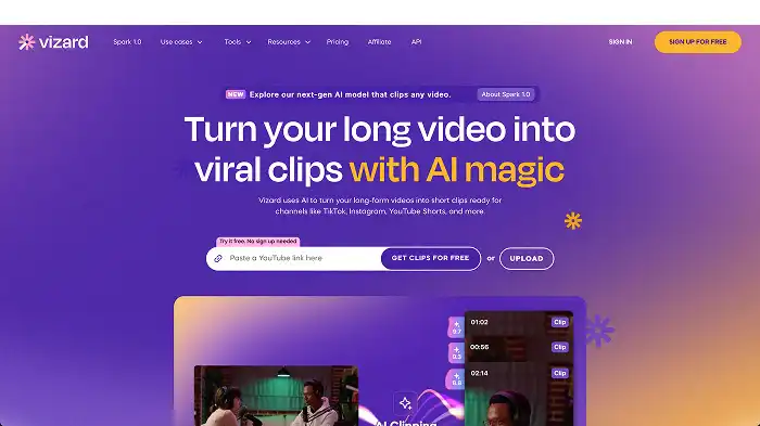 Vizard: Top AI Video Editing Tool for 2025