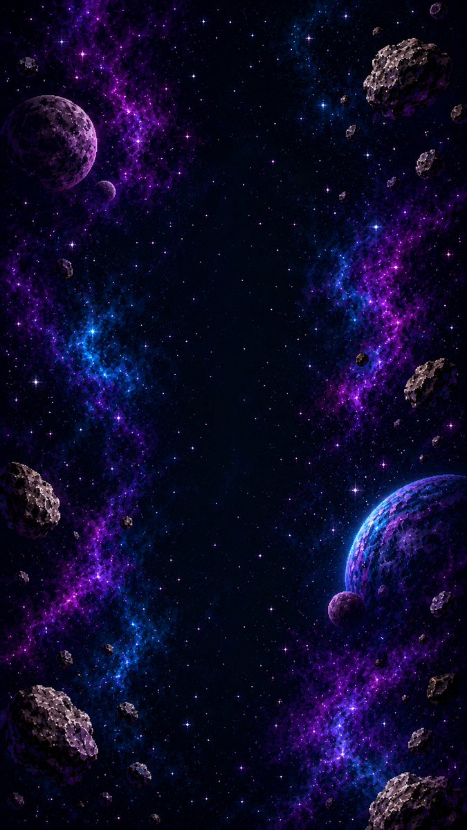 AI Prompt: Generate Pixel Art Space Background for Mobile Games