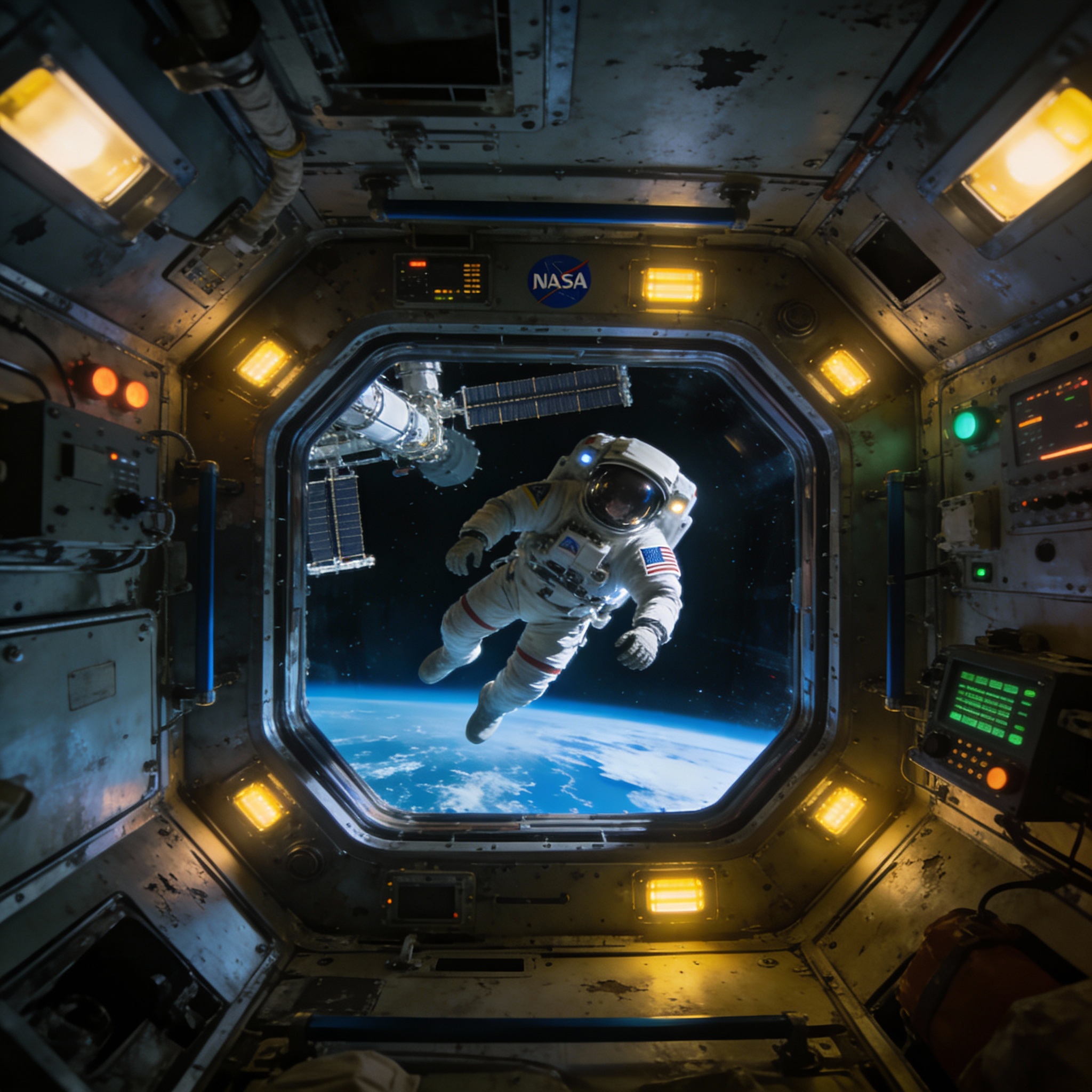 AI Prompt for Realistic Space Station Interior