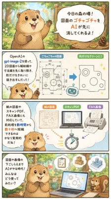 AI CAD Cleaner Explainer Comic