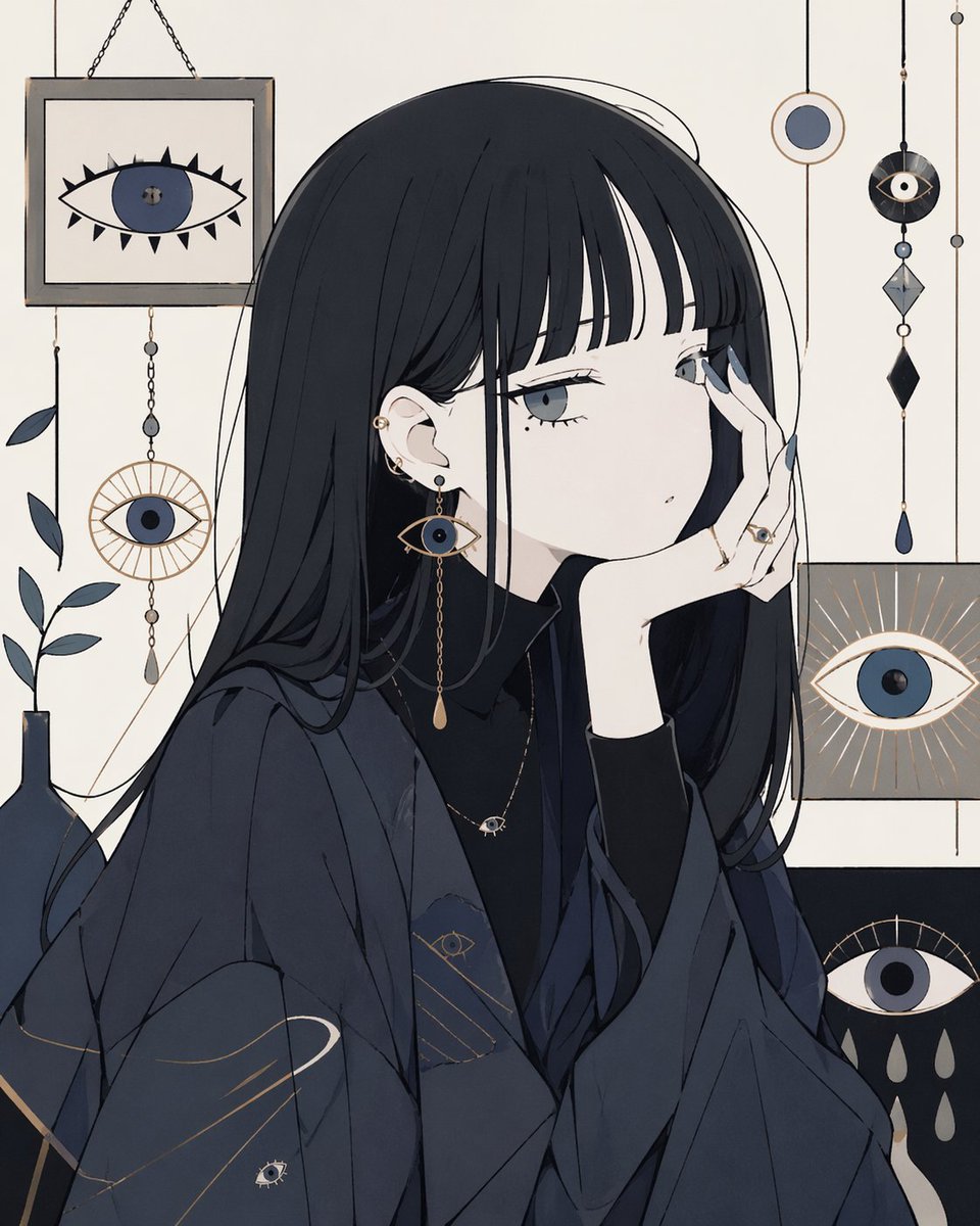 AI Portrait Prompt: Create Anime Eye-Catching Characters with Occult Eye Structure