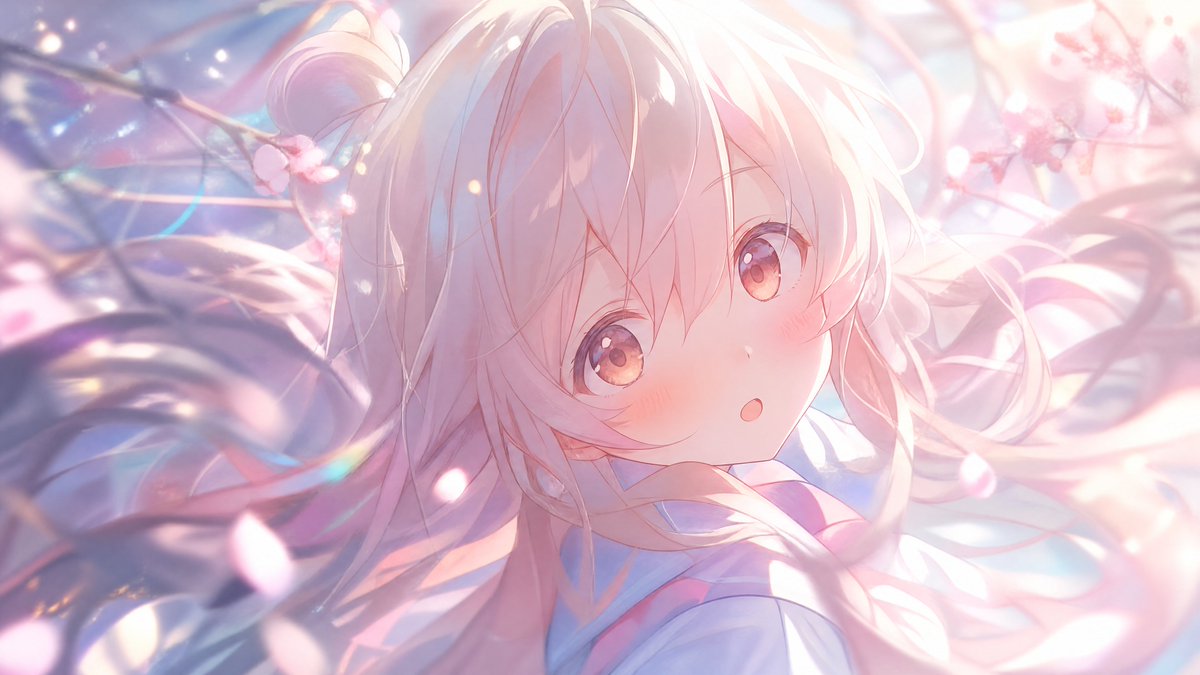 AI Portrait Prompt for Pastel Anime Style Cherry Blossom Art