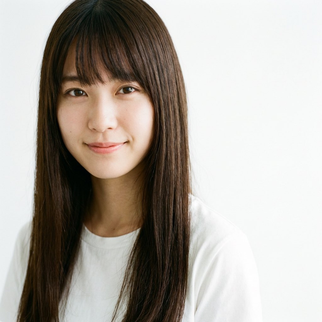 AI Portrait Prompt: Japanese Woman with Long Black Hair for Nano Banana Pro