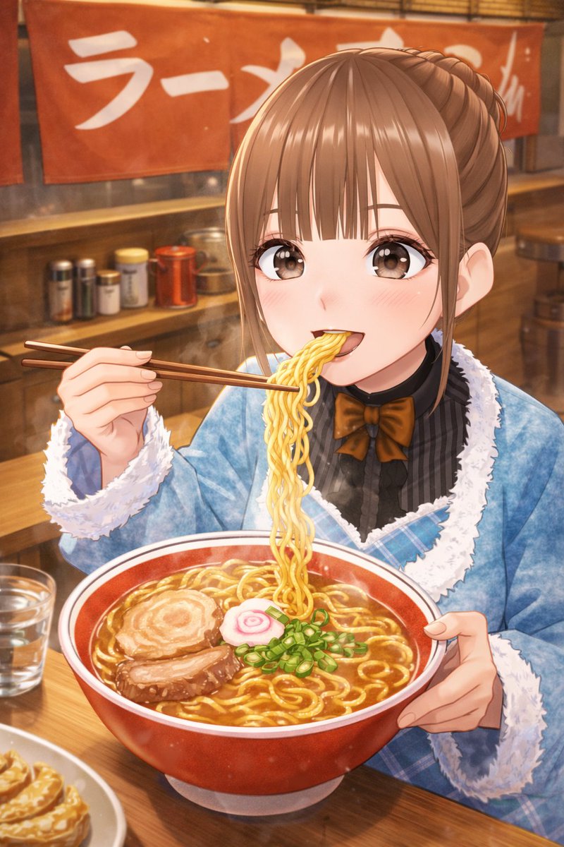 AI Prompt: Character Eating Ramen - AI Image Generation