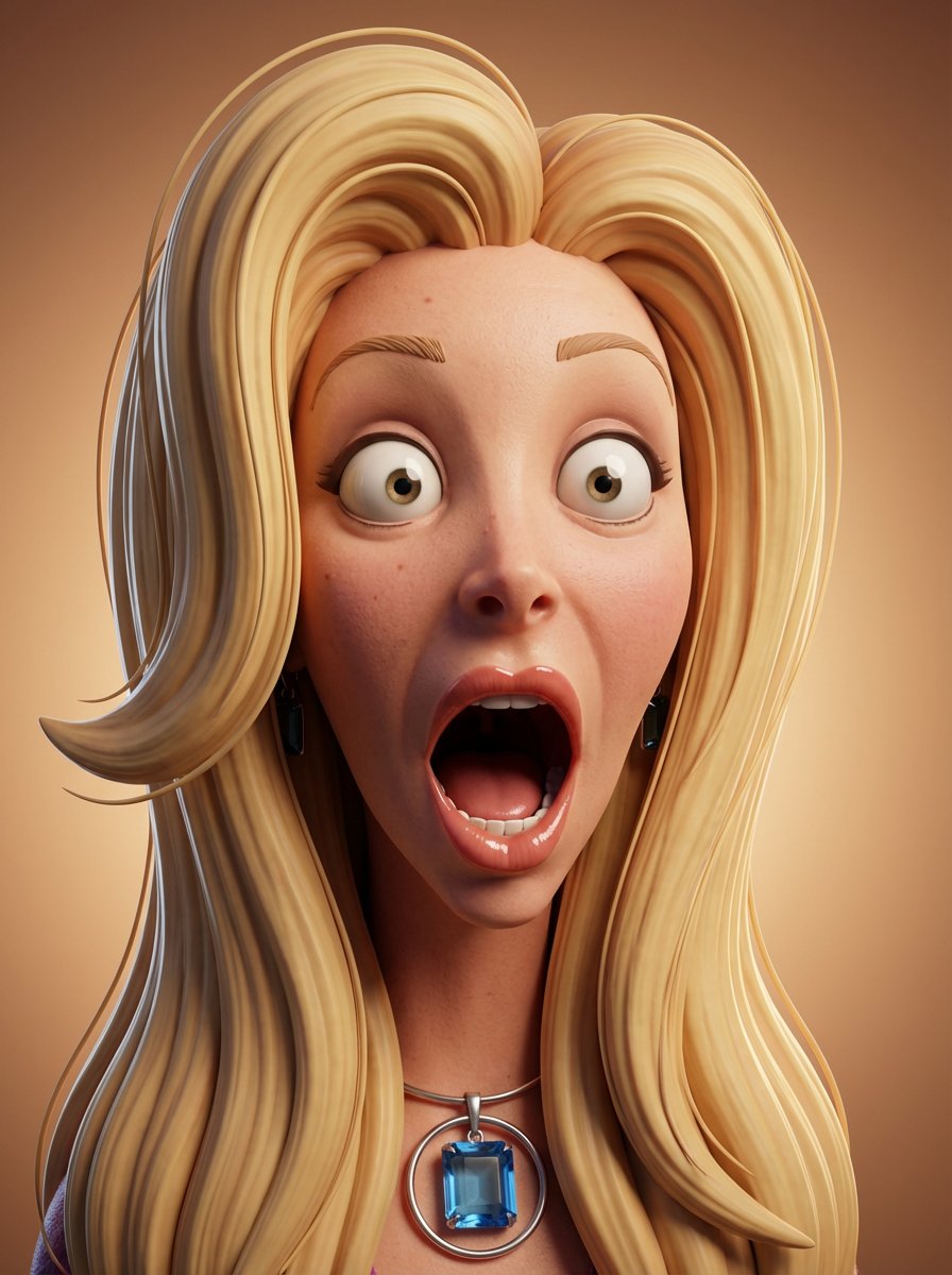 AI Prompt: Create a Hyper-Expressive 3D Cartoon Portrait from a Photo