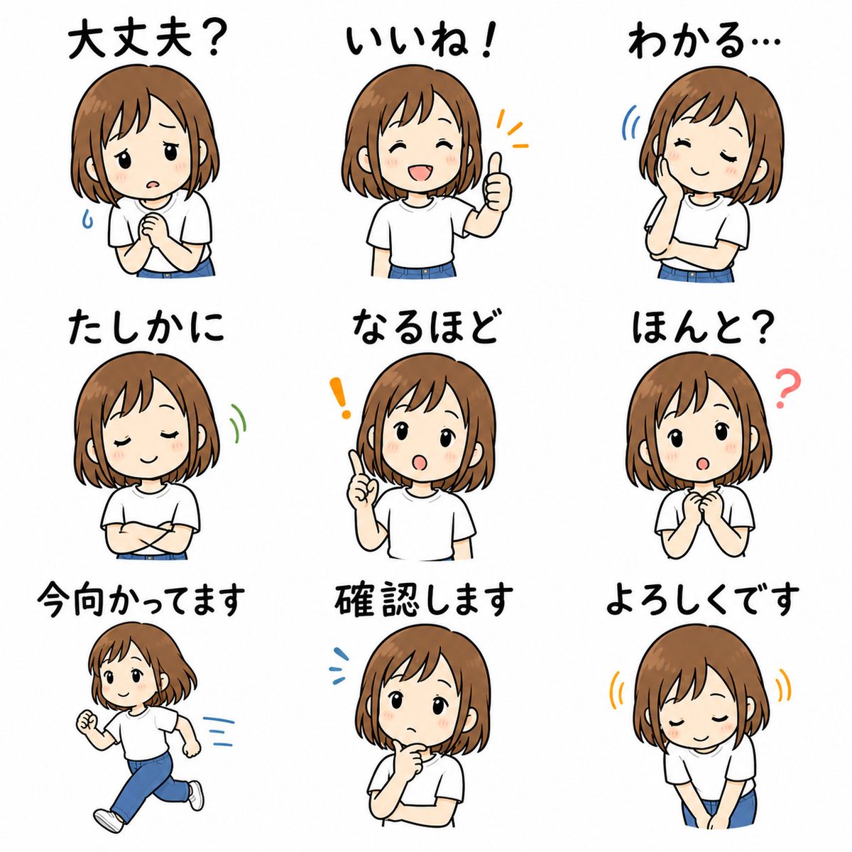 AI Prompt: Cute Japanese Anime Sticker Packs for LINE or Kawaii Sticker Chats