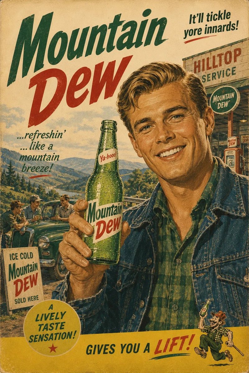 AI Prompt for 1960s Retro-Style Advertising Posters with Vintage Typography and Texture