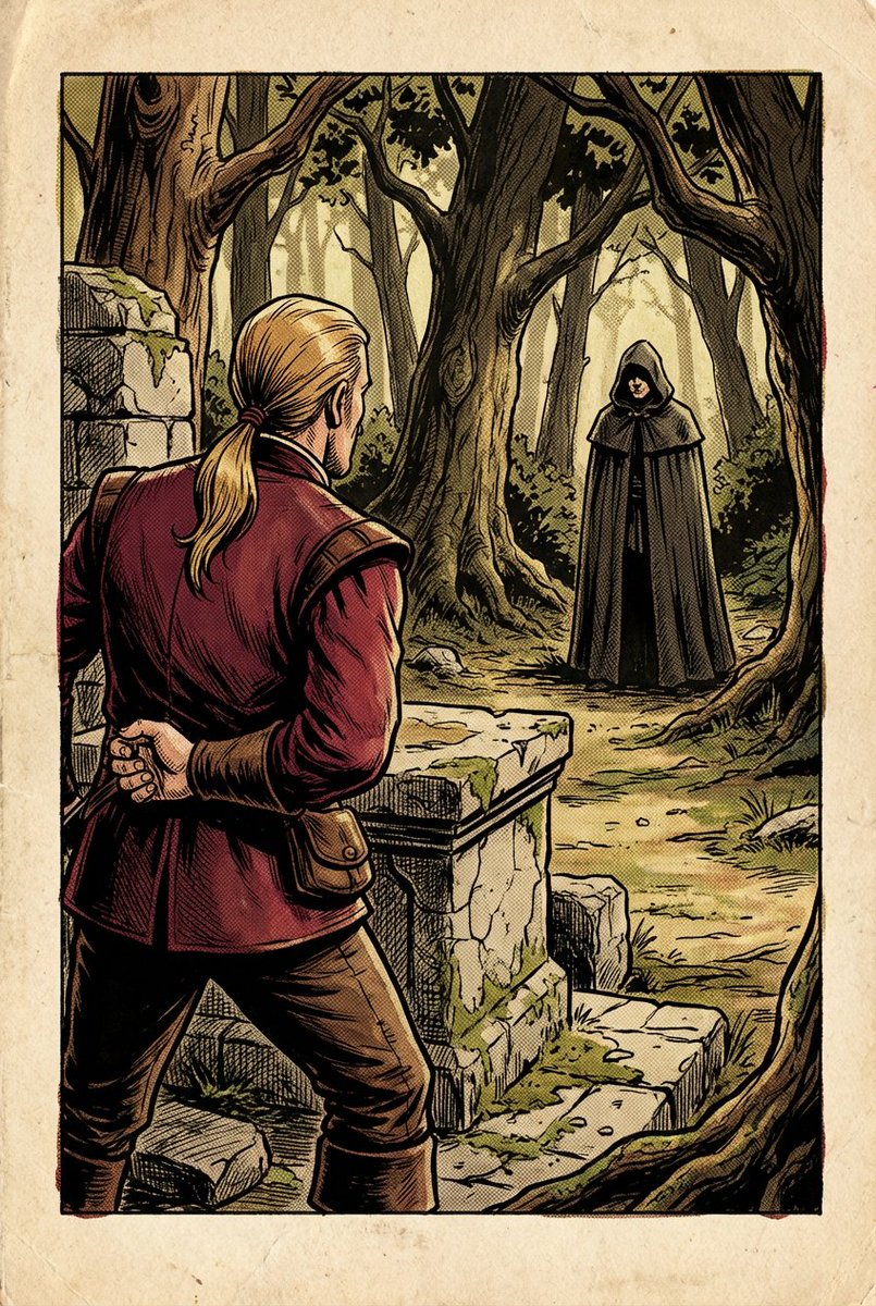 AI Prompt for 1980s RPG Manual Style Illustration - Create Retro Fantasy Art