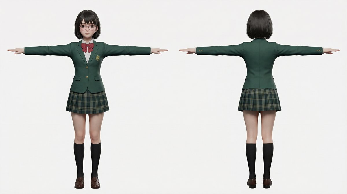 AI Prompt for 2D to 3D Illustration Character Conversion