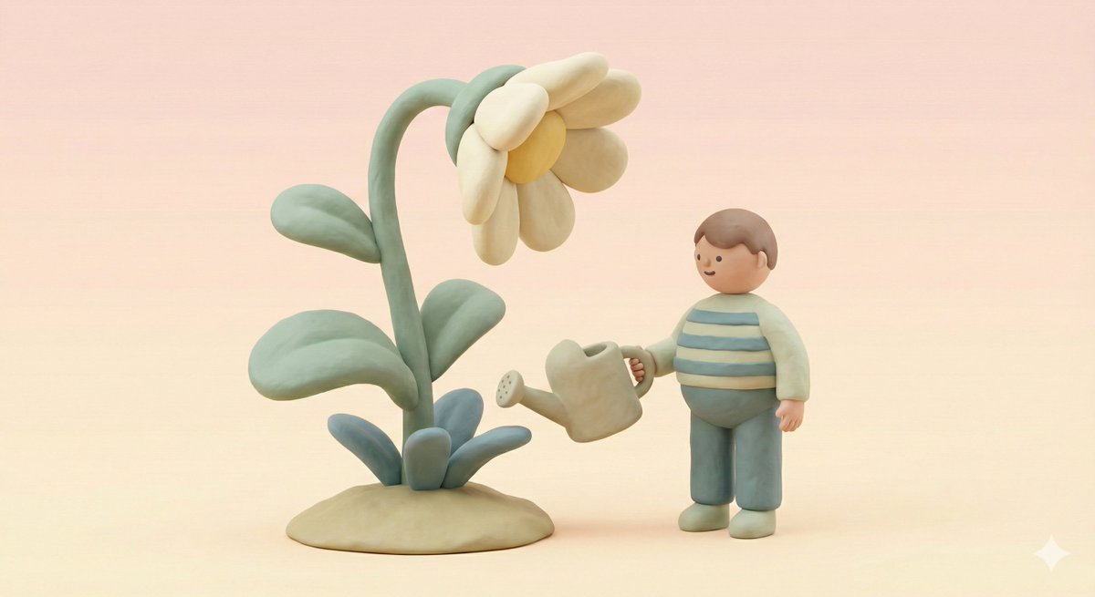 AI Prompt for 3D Clay-Style Minimal Illustrations: Soft Rounded Forms & Pastel Tone Template