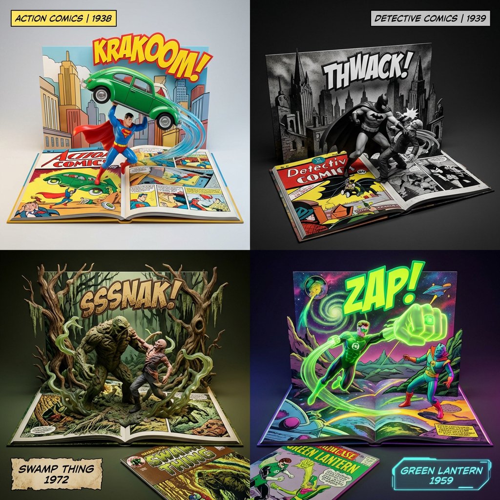 AI Prompt for 3D Comic Book Scene Generation