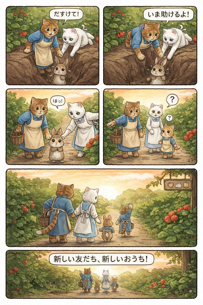 AI Prompt for 4-Panel Manga Generation