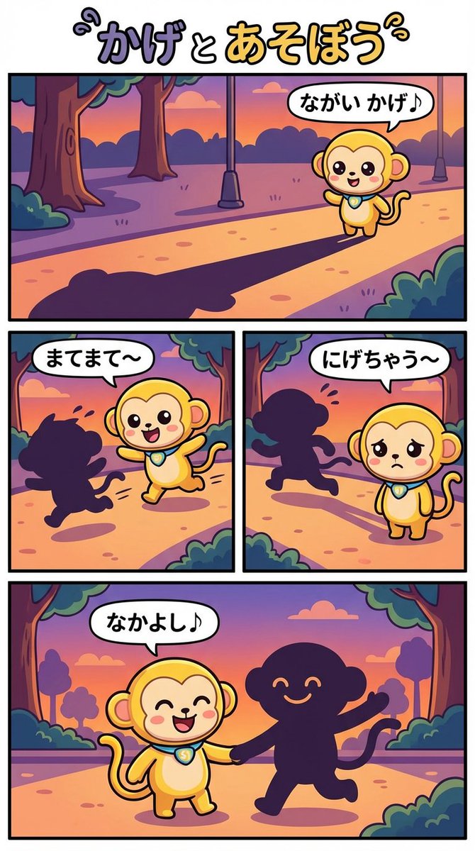 AI Prompt for 4-Panel Shadow-Themed Comic