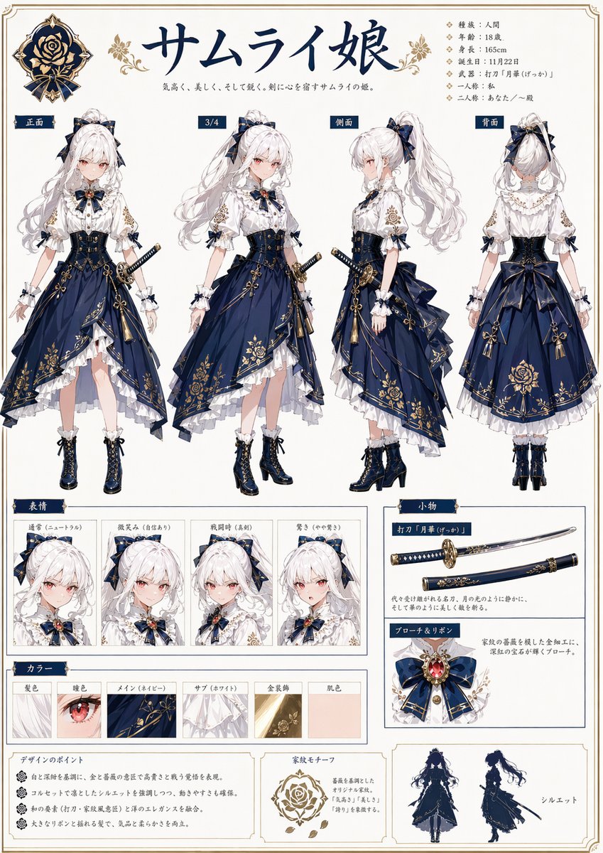 AI Prompt for a Detailed Anime-Inspired Character Design