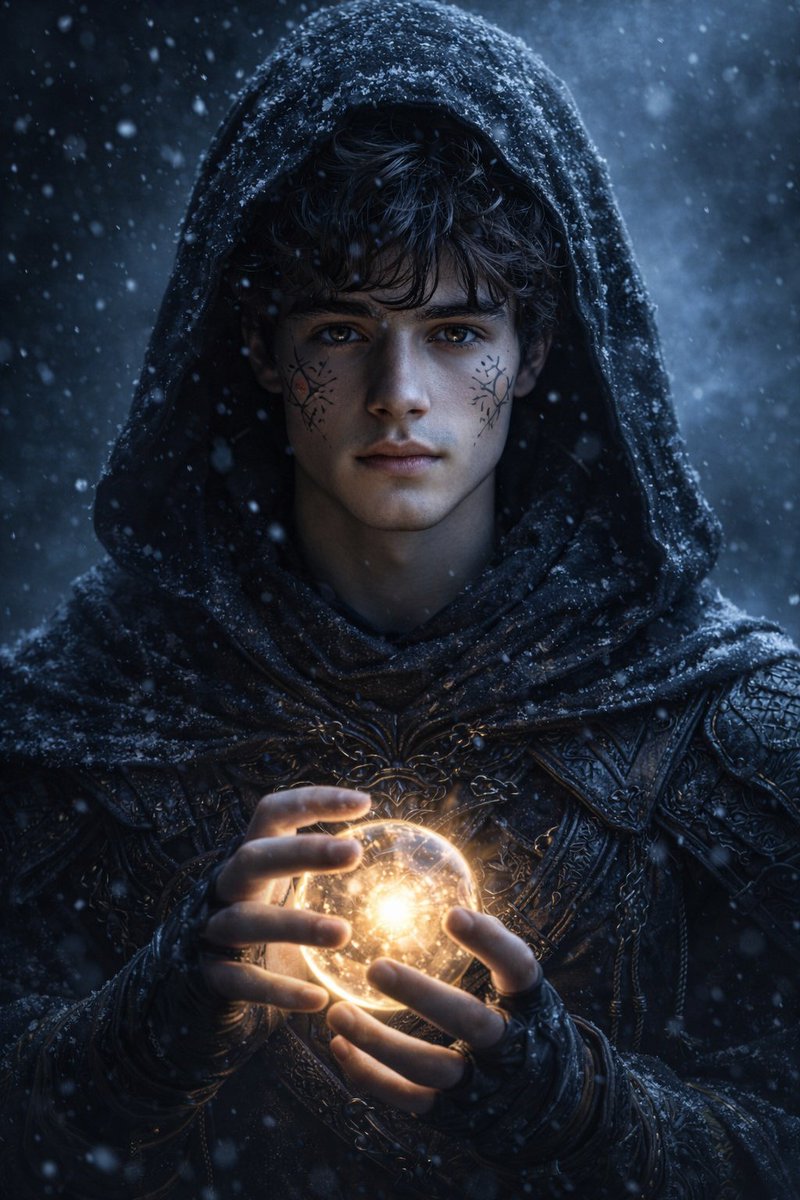 AI Prompt for a Hyperrealistic Dark Fantasy Mage Portrait